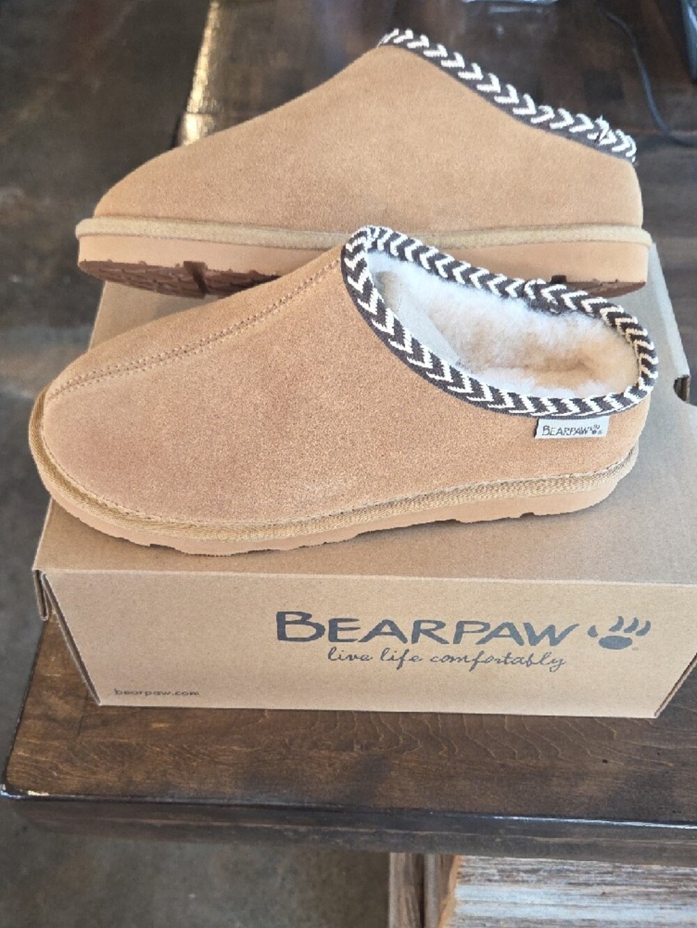 Bearpaw Size 9 Women's New Tabitha Slippers - Iced Coffee Brown